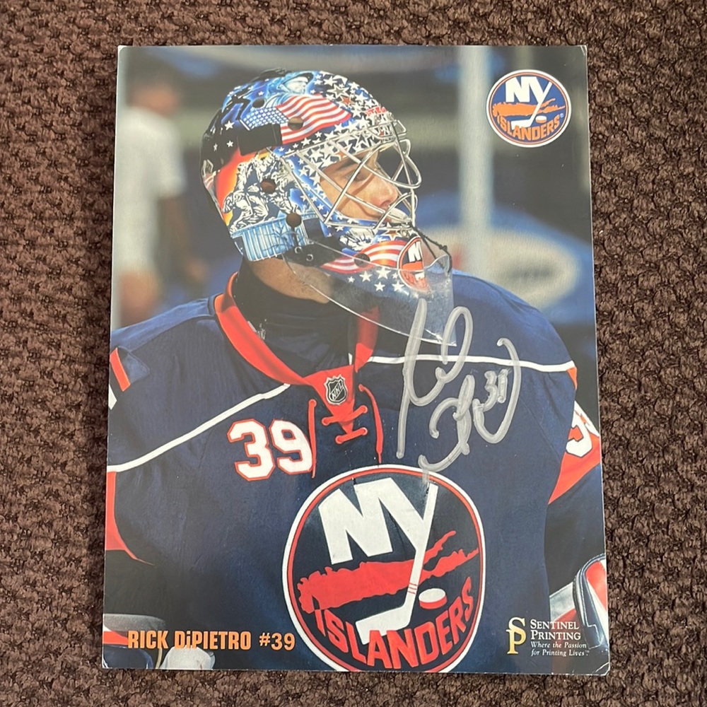 NY Islanders Rick DiPietro Signature